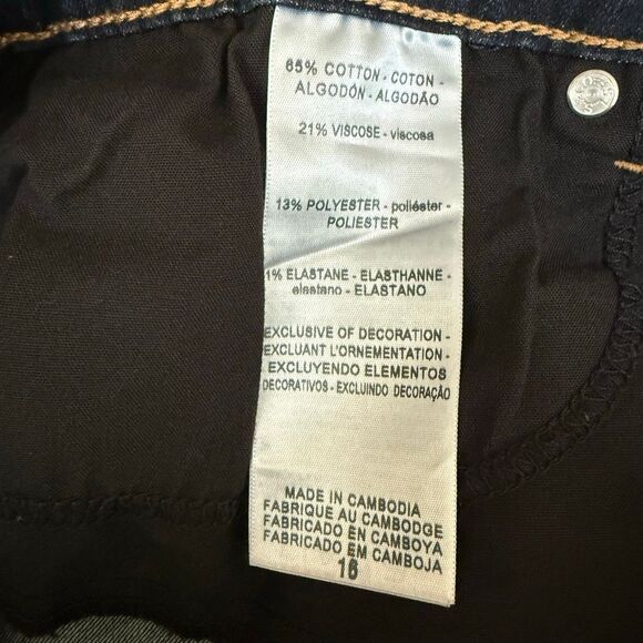 Levi’s Denizen modern crop womens jeans size 16 - Picture 4 of 7